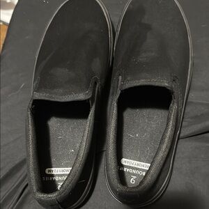Men's Black Slip-On Shoes